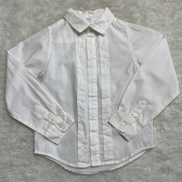 Jacadi Other - Jacadi Kid's White Button Down Long Sleeve 100% Cotton Shirt Size 4 Years